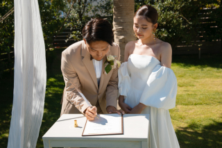 シイキ写真館　amu wedding　_二人だけのwedding ceremony 