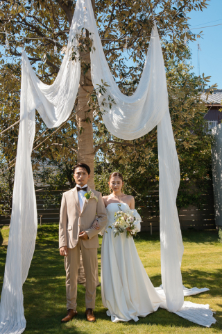 シイキ写真館　amu wedding　_二人だけのwedding ceremony 