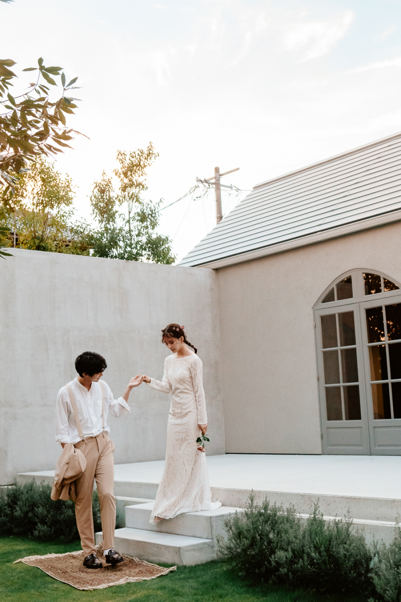 シイキ写真館　Shiiki wedding　_ガーデンで撮影できる