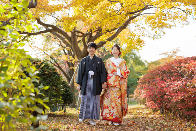 秋の和装ロケーション＆チャペルフォトウェディング❂