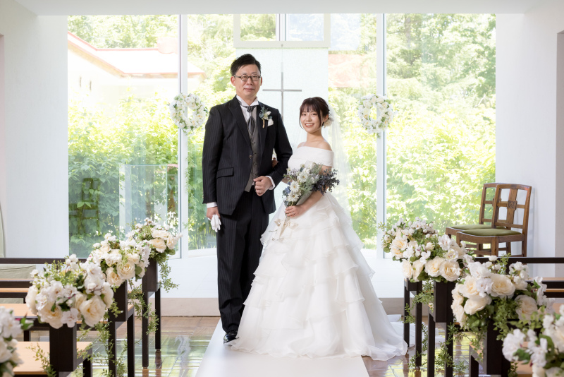 ノーザンホースパークでチャペルフォト風ロケーション