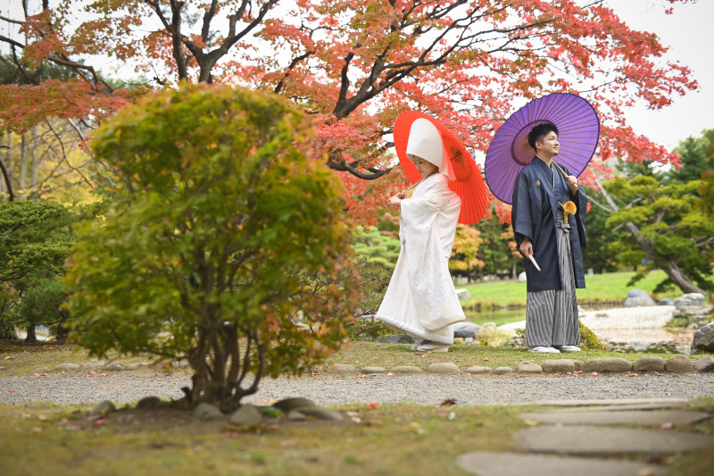 日本庭園での撮影