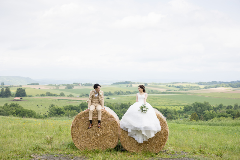 どうぶつとふれあい！富良野フォトウェディング