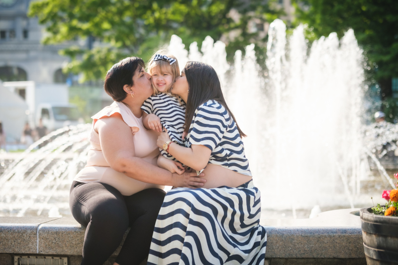 親子でマタニティロケ♡°˖