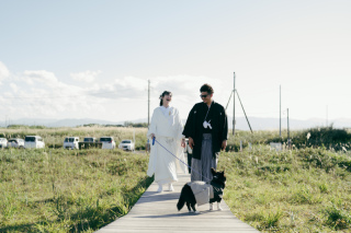 ペットと一緒にロケーション撮影in石狩