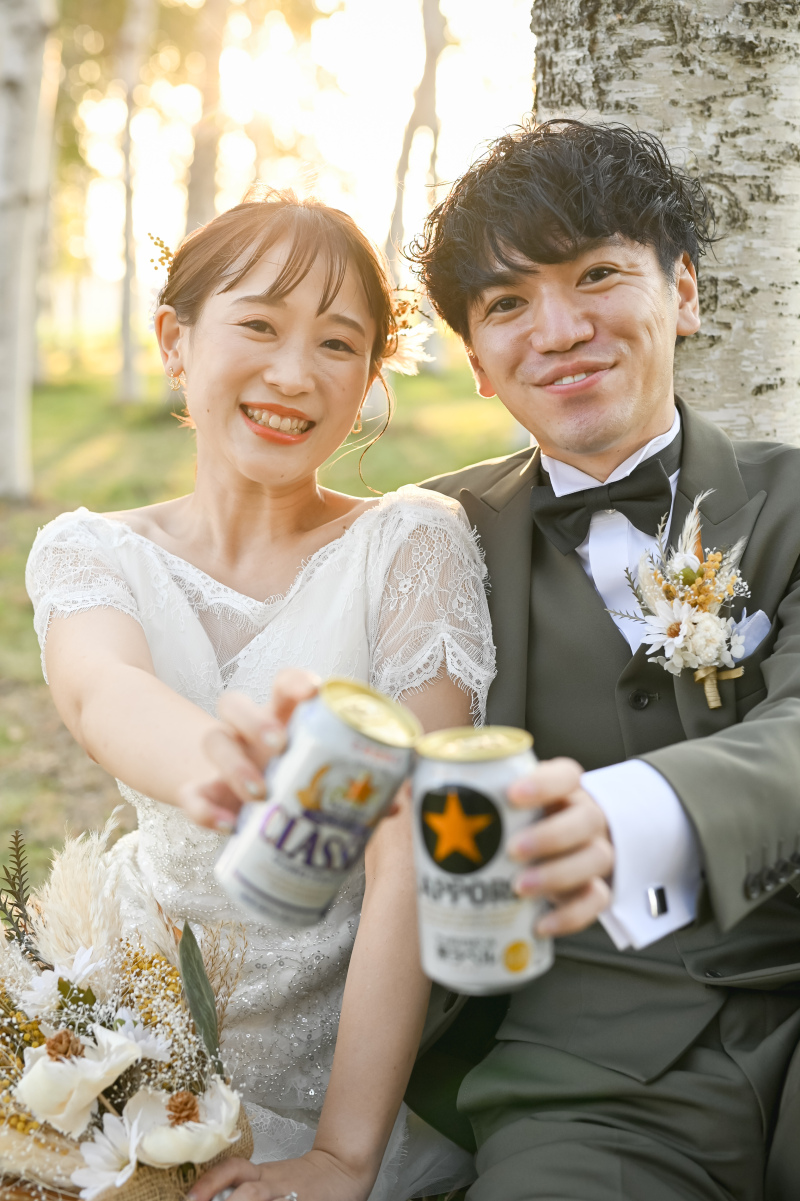 ビールで乾杯!