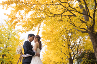 洋和ロケーションフォトウェディング・前撮り｜紅葉