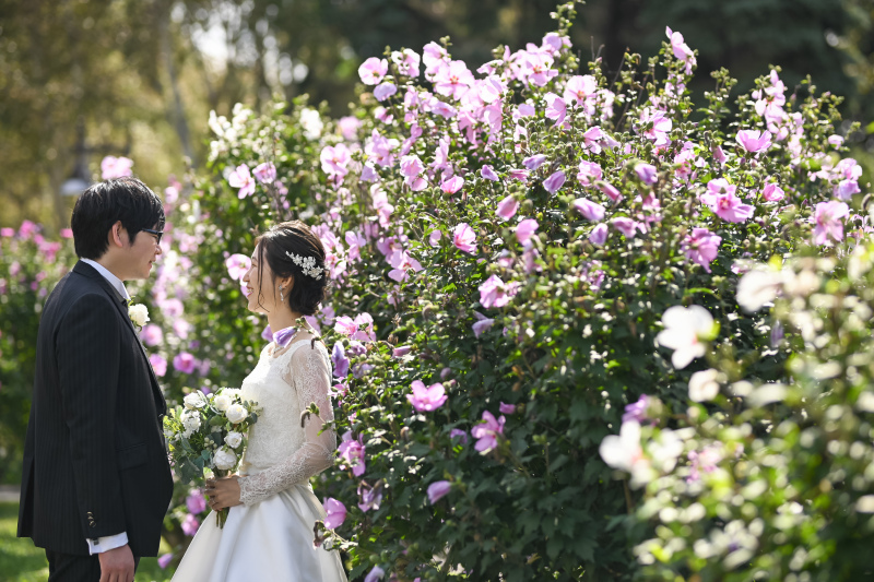 花フォトウェディング
