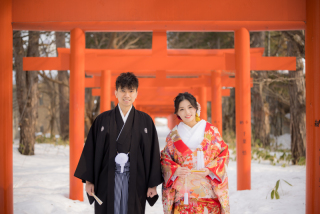 北海道の冬～雪フォトウェディング～