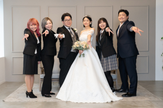 家族と一緒に洋和スタジオ撮影