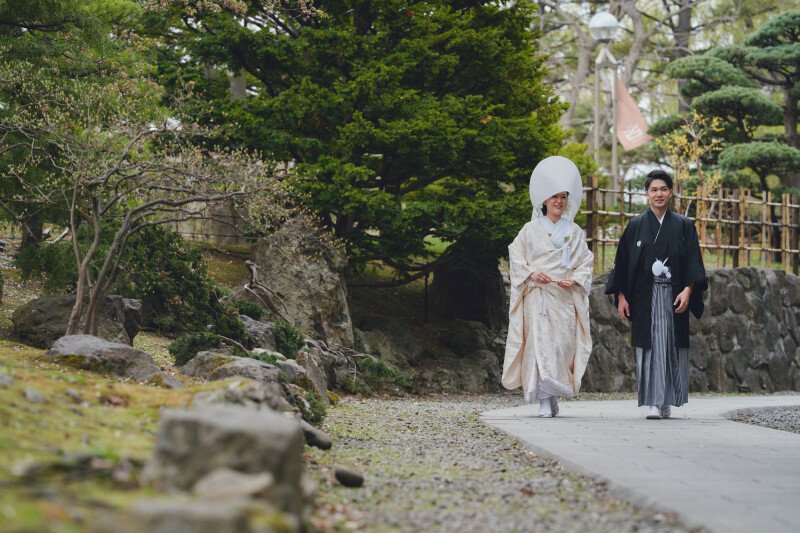 綿帽子で清楚な雰囲気で