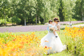 子どもと一緒にウェディングフォト♡°˖✧ 札幌