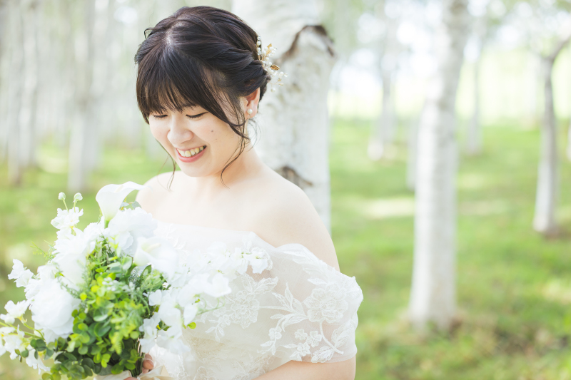 美しい花嫁写真