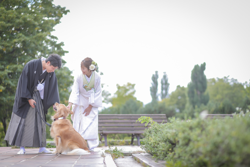 ワンちゃんと一緒に♪