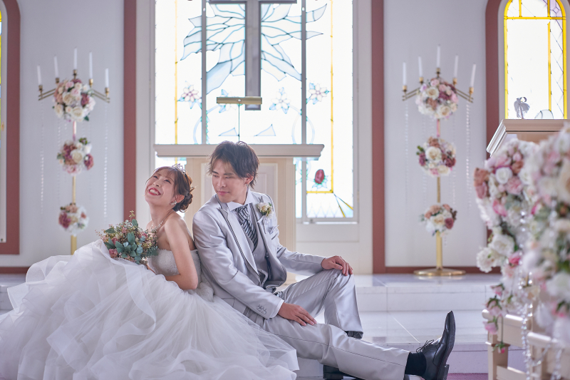 ピンクのチャペルで