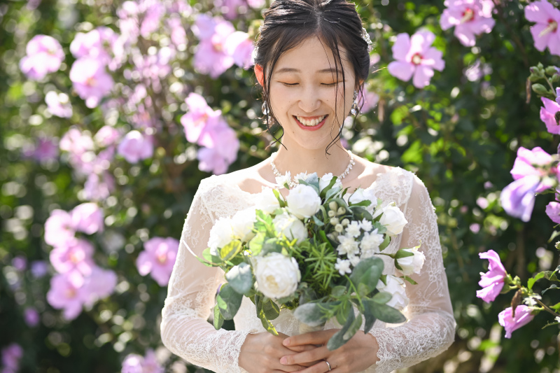 美しい花嫁写真