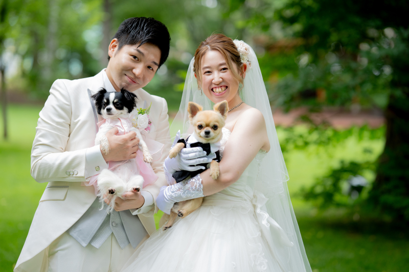 家族・ペットと一緒に富良野ロケーションフォトウェディング・前撮り