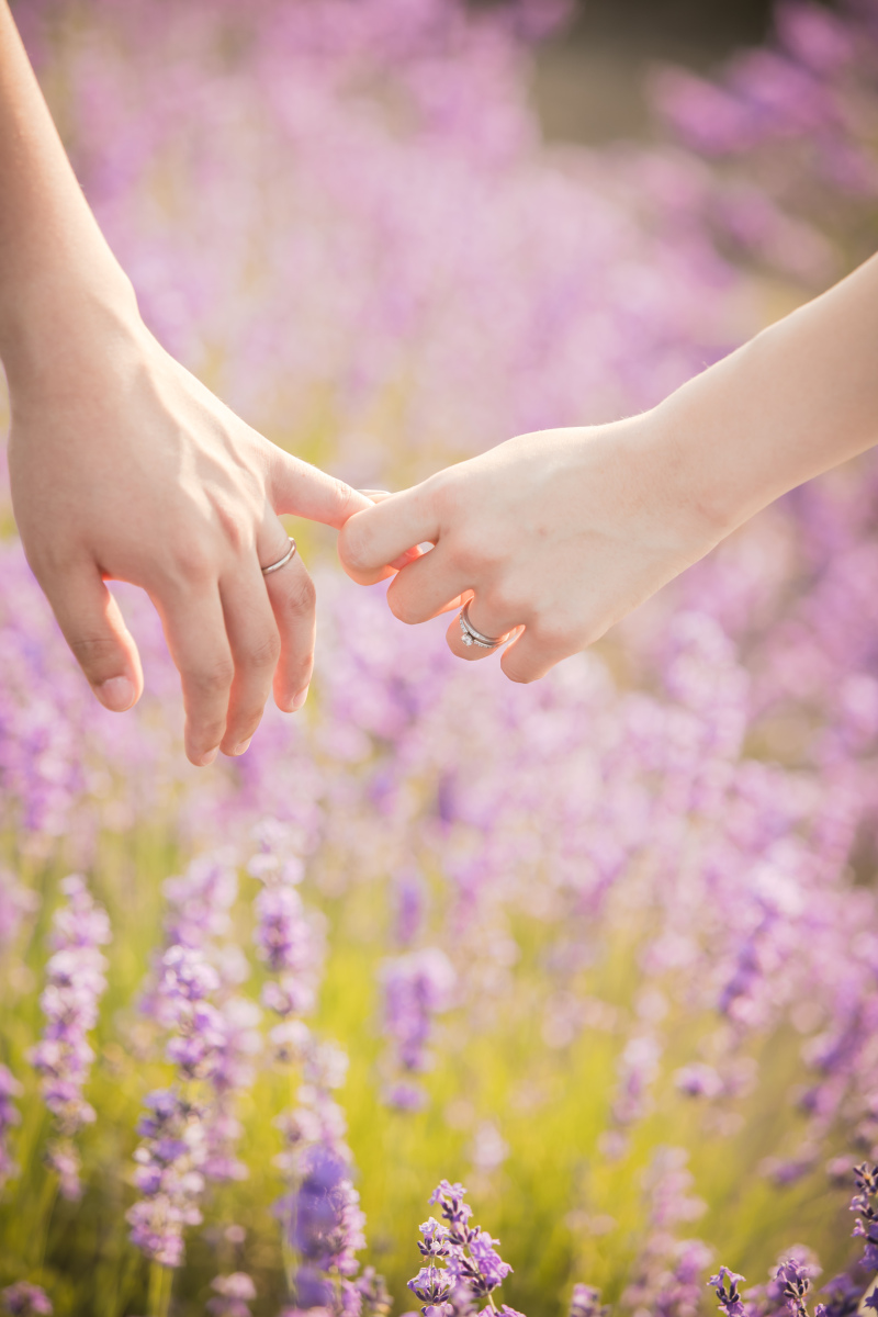 大切な指輪もお写真に。