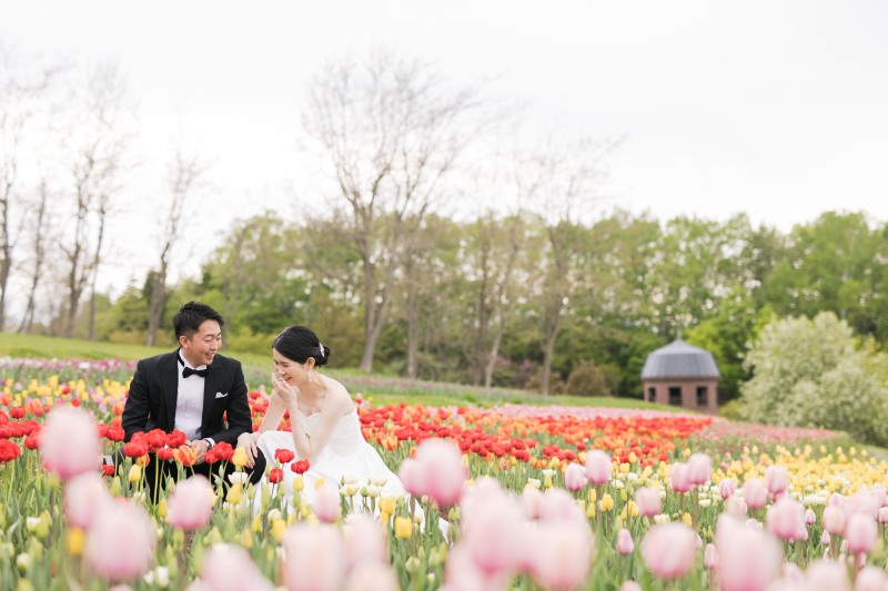 隠れてお二人を撮影！