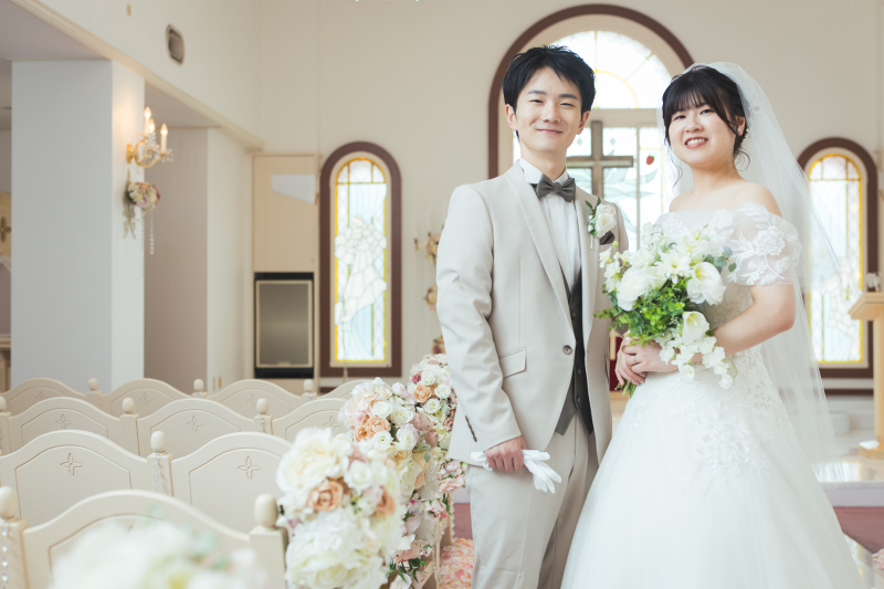 チャペルフォト＆札幌ロケ地でロケーションフォトウェディング