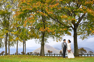 好きな場所で紅葉ロケーション撮影 in 洞爺湖