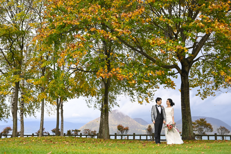 好きな場所で紅葉ロケーション撮影 in 洞爺湖