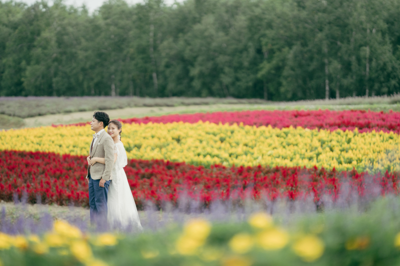 花フォトウェディング・前撮り