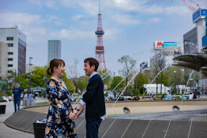 夫婦になる前のエンゲージメントフォト♡～大通公園～