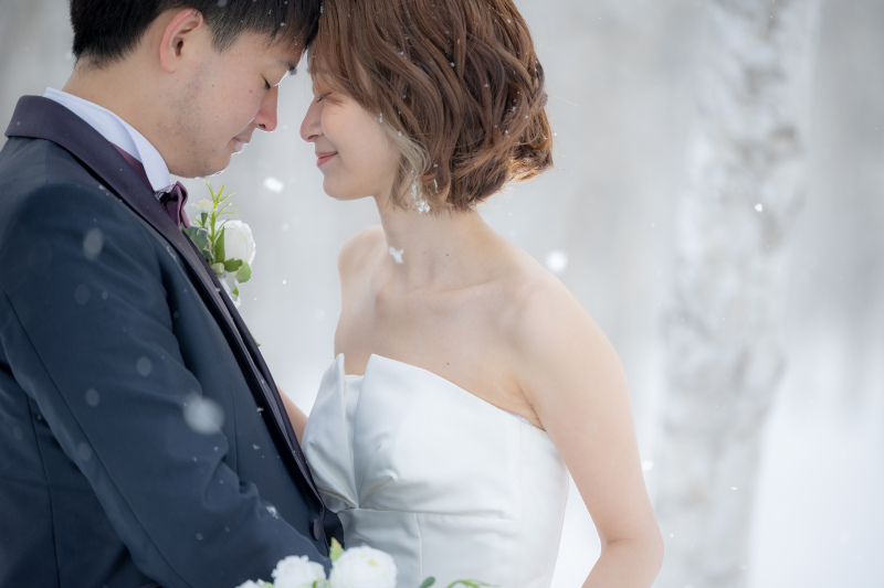 北海道でしか撮れないフォトウェディングを