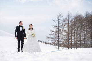 冬（北海道）の前撮り/フォトウェディング