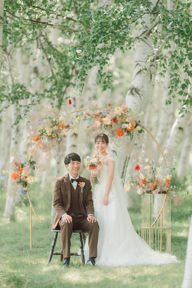 お花フォトウェディング