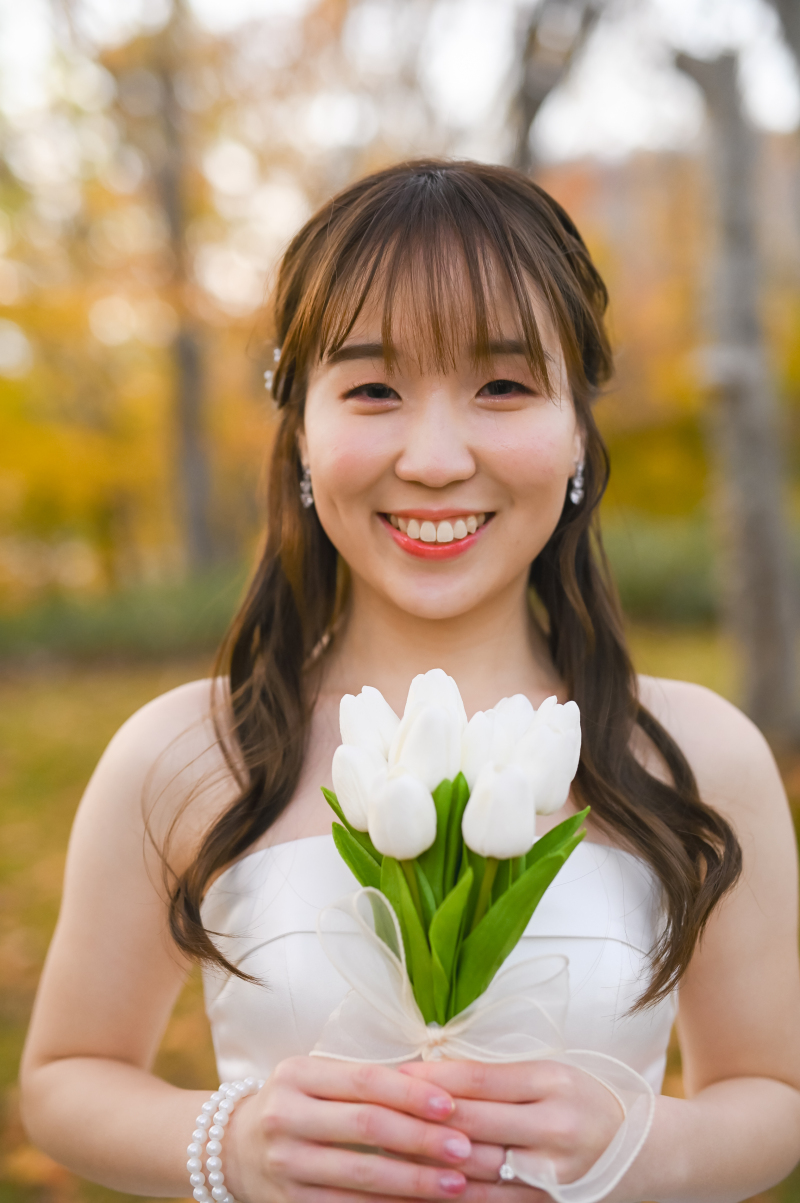 可愛い花嫁写真