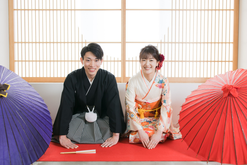 和装２着撮影されたお二人です♪