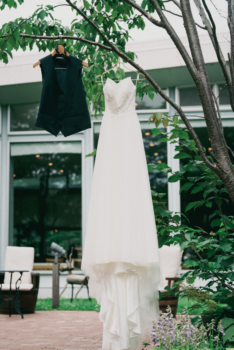 お支度中〜ドレス撮影