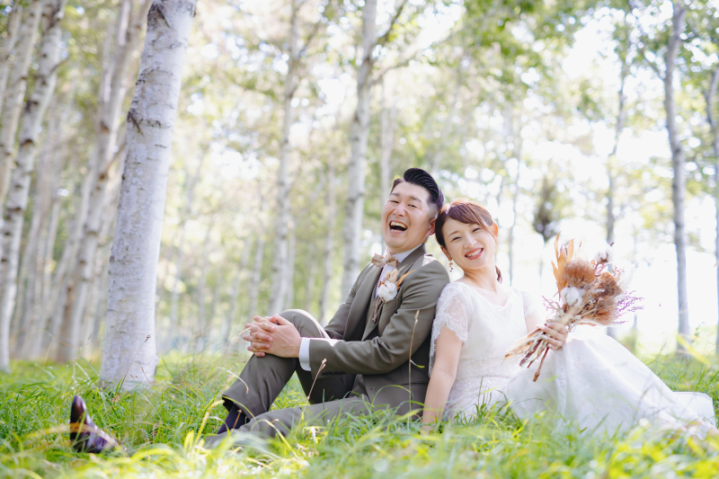 夏のウェディングフォト