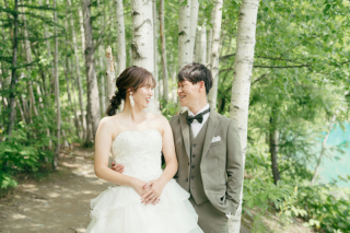 富良野でフォトウェディング