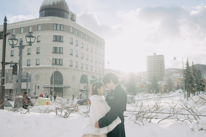 サプライズに感動！小樽で雪フォトウェディング❆:*。