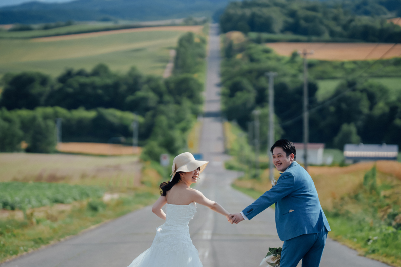 長く続く一本道