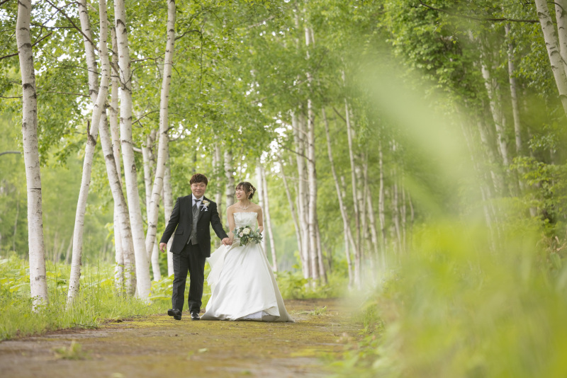 新緑のバージンロード