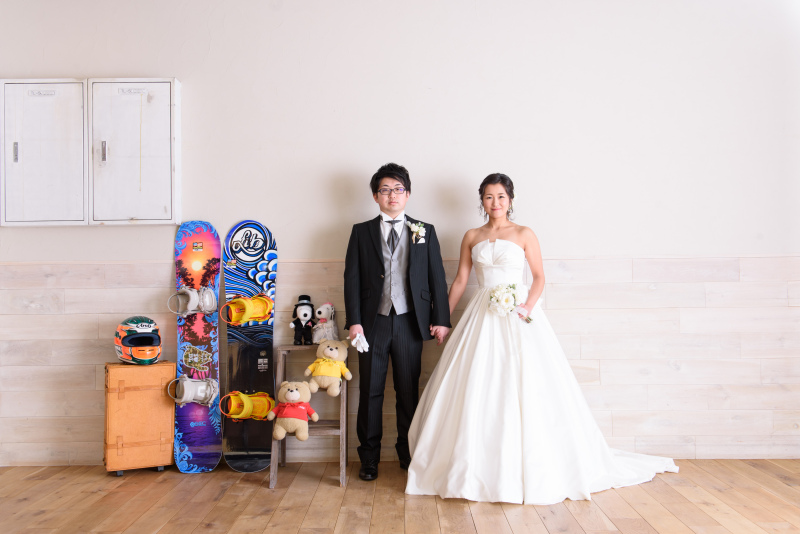 フォトスタジオで前撮り