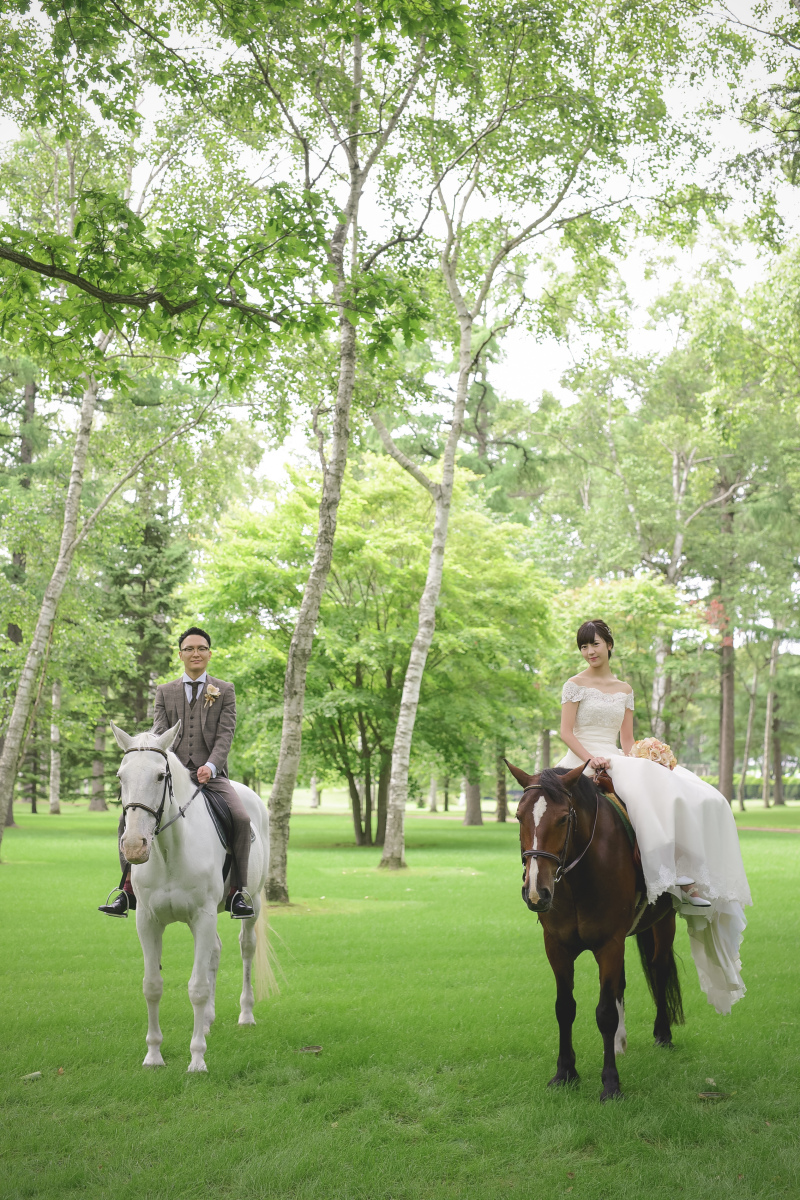 馬に乗って・・・