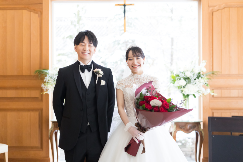 笑顔の挙式フォト