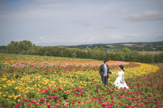 富良野ロケーフラワーランド・青い池ー