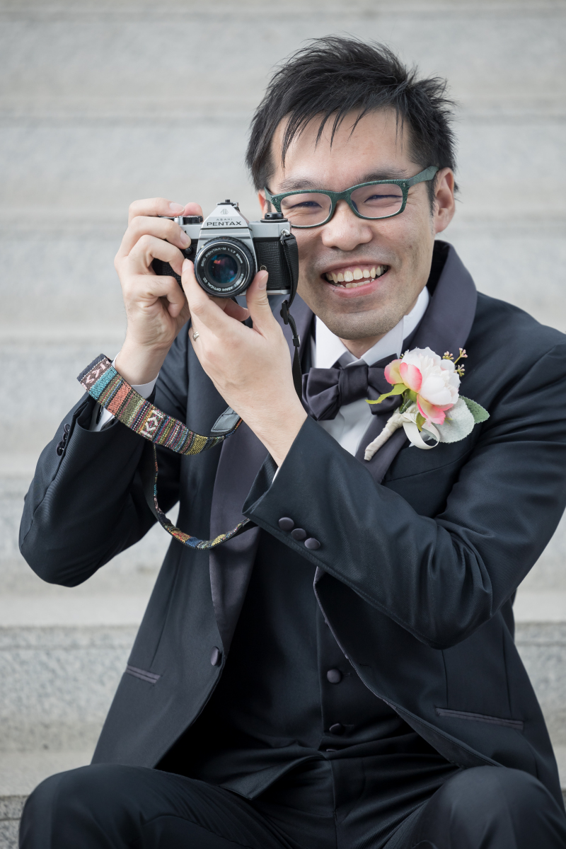 新郎様のワンショット