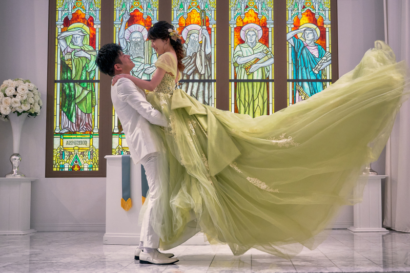 ドレスを活かしたイメージカット