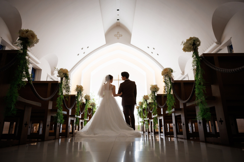 チャペル会場について