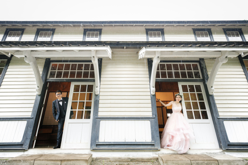 北海道の歴史ある建物の中からひょこっと