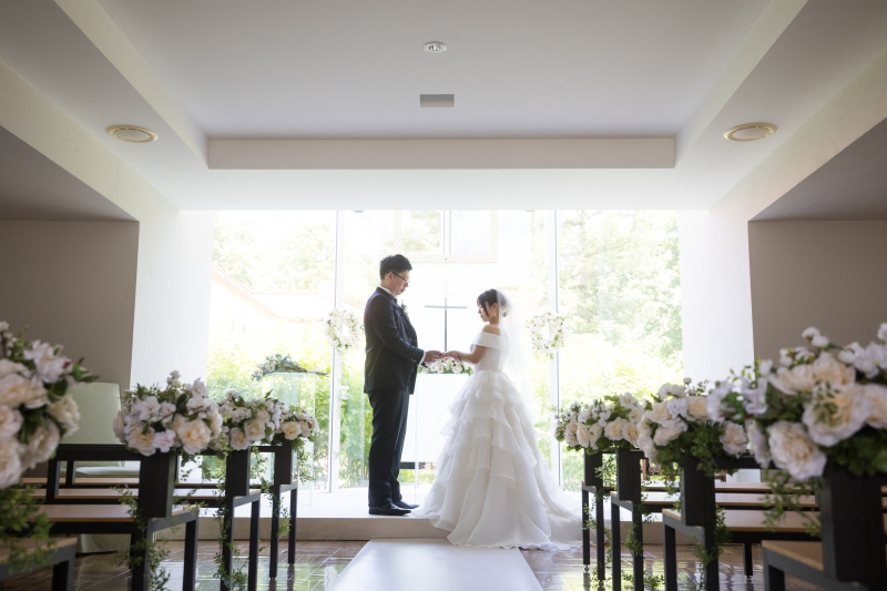 チャペルフォトウェディング風に・・・