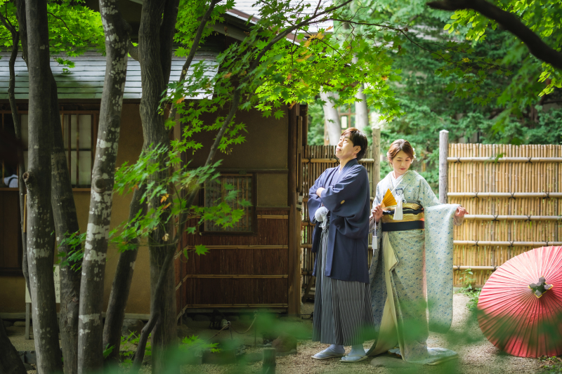 和装2着が選べる！紅葉フォト｜中島公園