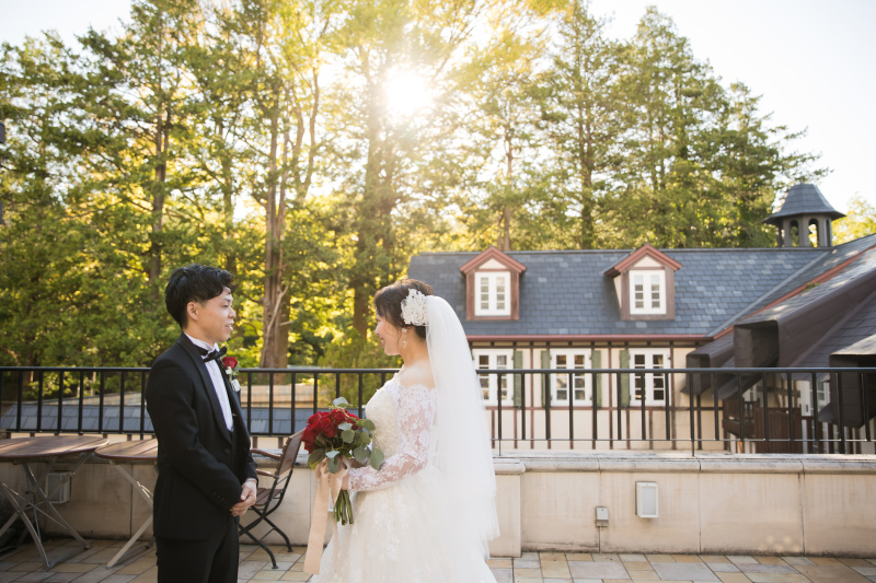 レストラン会場でチャペルフォトウェディング